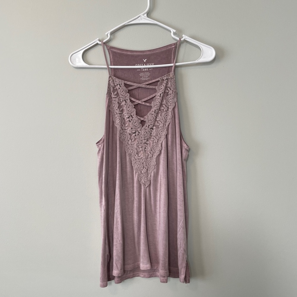 American Eagle High Neck Tank
